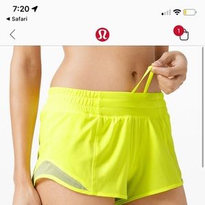 Lululemon hotty hots highlight yellow
